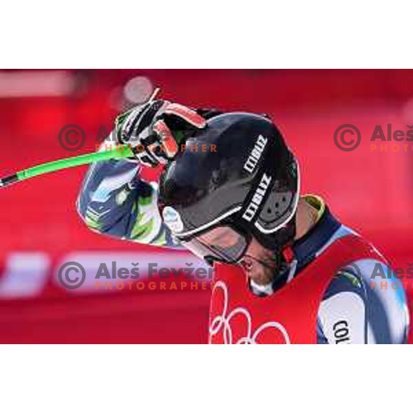 Bostjan Kline (SLO) competes in Men’s Downhill in Yanging National Alpine Centre during Beijing 2022 Winter Olympic Games, China on February 7, 2022 