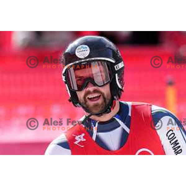 Bostjan Kline (SLO) competes in Men’s Downhill in Yanging National Alpine Centre during Beijing 2022 Winter Olympic Games, China on February 7, 2022 