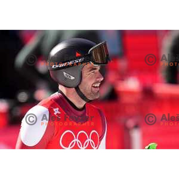 Vincent Kriechmayr (AUT) competes in Men’s Downhill in Yanging National Alpine Centre during Beijing 2022 Winter Olympic Games, China on February 7, 2022 