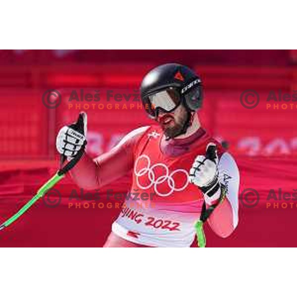 Daniel Hemetsberger (AUT) competes in Men’s Downhill in Yanging National Alpine Centre during Beijing 2022 Winter Olympic Games, China on February 7, 2022 