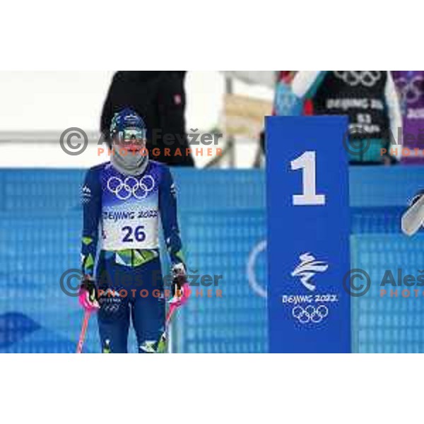 Anamarija Lampic competes in Women\'s Cross-Country Sprint Free at Beijing 2022 Winter Olympic Games, China on February 8, 2022