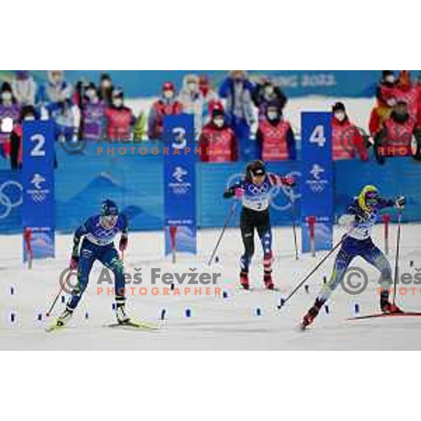 Anamarija Lampic competes in Women\'s Cross-Country Sprint Free at Beijing 2022 Winter Olympic Games, China on February 8, 2022