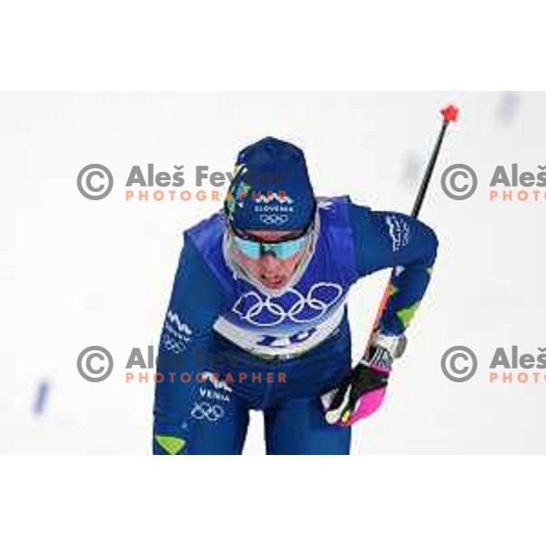 Anamarija Lampic competes in Women\'s Cross-Country Sprint Free at Beijing 2022 Winter Olympic Games, China on February 8, 2022