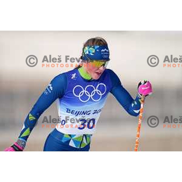 Anamarija Lampic (SLO) competes in Women\'s Cross-Country 10 km Classic in Zhnagjiakou at Beijing 2022 Winter Olympic Games, China on February 10, 2022 