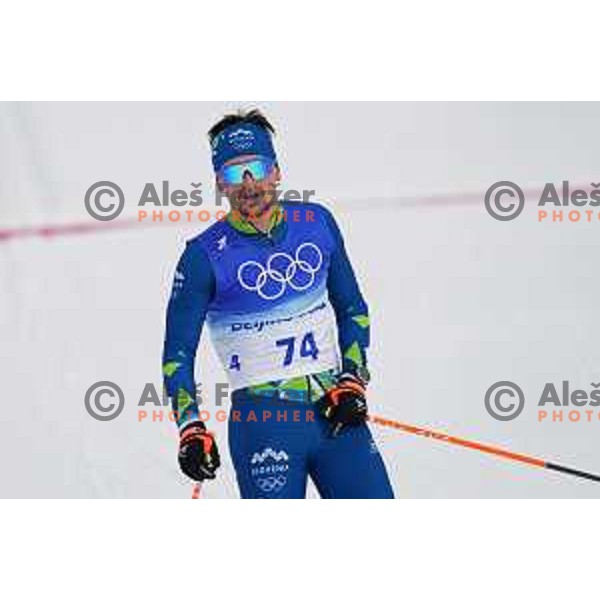 Miha Simenc (SLO) competes in Men\'s Cross-Country 15 km Classic in Zhnagjiakou at Beijing 2022 Winter Olympic Games, China on February 11, 2022