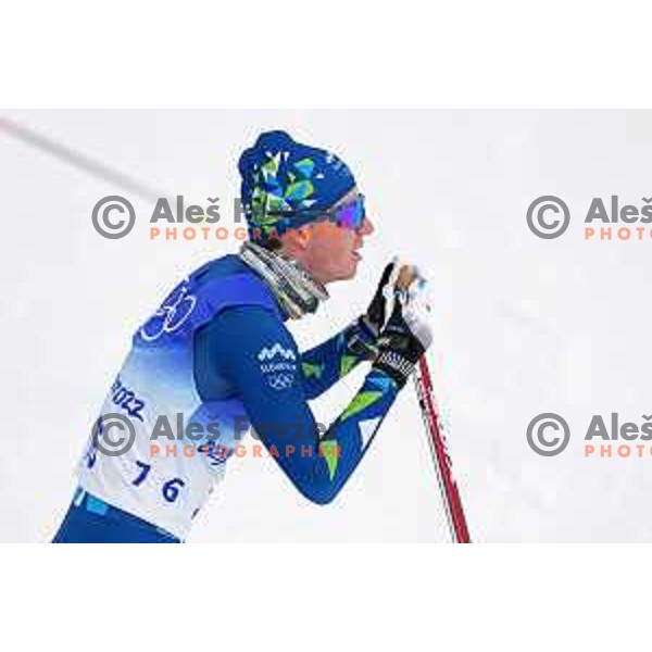 Vili Crv (SLO) competes in Men\'s Cross-Country 15 km Classic in Zhnagjiakou at Beijing 2022 Winter Olympic Games, China on February 11, 2022
