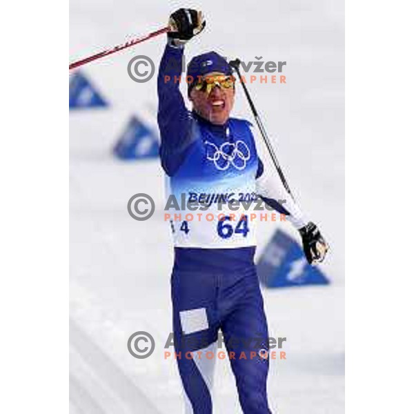 Livo Niskanen (FIN), Olympic Gold medalist in Men\'s Cross-Country 15 km Classic in Zhnagjiakou at Beijing 2022 Winter Olympic Games, China on February 11, 2022