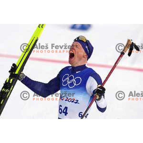 Livo Niskanen (FIN), Olympic Gold medalist in Men\'s Cross-Country 15 km Classic in Zhnagjiakou at Beijing 2022 Winter Olympic Games, China on February 11, 2022