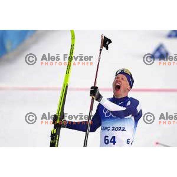 Livo Niskanen (FIN), Olympic Gold medalist in Men\'s Cross-Country 15 km Classic in Zhnagjiakou at Beijing 2022 Winter Olympic Games, China on February 11, 2022