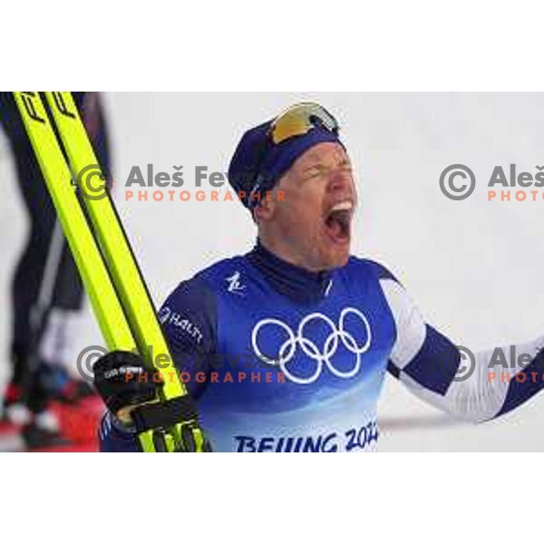 Livo Niskanen (FIN), Olympic Gold medalist in Men\'s Cross-Country 15 km Classic in Zhnagjiakou at Beijing 2022 Winter Olympic Games, China on February 11, 2022