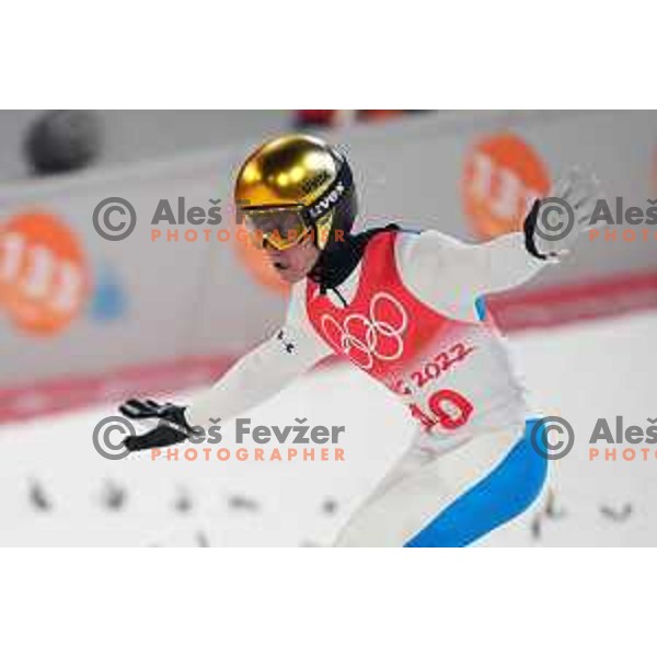 Peter Prevc (SLO) competes in Qualification of Men\'s Large Hill Ski Jumping in Zhnagjiakou at Beijing 2022 Winter Olympic Games, China on February 11, 2022