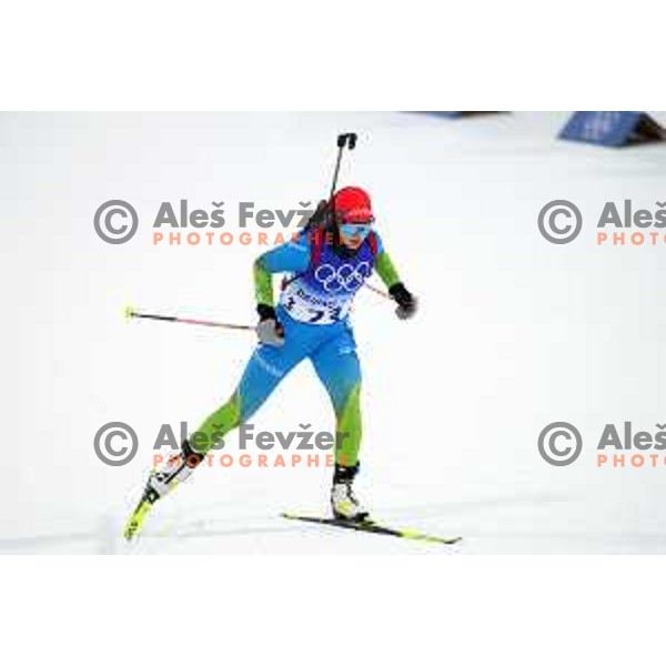Polona Klemencic (SLO) competes in Women’s Biathlon Sprint 7.5 km in Zhnagjiakou at Beijing 2022 Winter Olympic Games, China on February 11, 2022