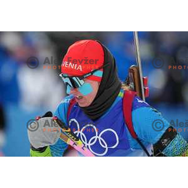 Polona Klemencic (SLO) competes in Women’s Biathlon Sprint 7.5 km in Zhnagjiakou at Beijing 2022 Winter Olympic Games, China on February 11, 2022