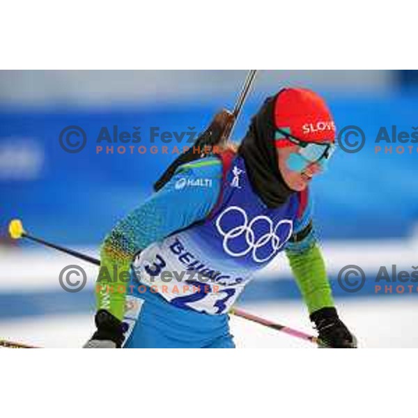 Polona Klemencic (SLO) competes in Women’s Biathlon Sprint 7.5 km in Zhnagjiakou at Beijing 2022 Winter Olympic Games, China on February 11, 2022