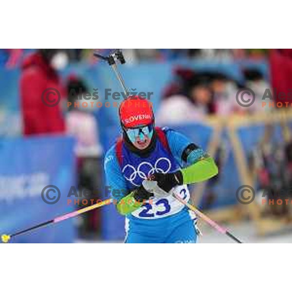 Polona Klemencic (SLO) competes in Women’s Biathlon Sprint 7.5 km in Zhnagjiakou at Beijing 2022 Winter Olympic Games, China on February 11, 2022