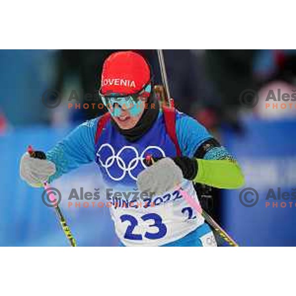 Polona Klemencic (SLO) competes in Women’s Biathlon Sprint 7.5 km in Zhnagjiakou at Beijing 2022 Winter Olympic Games, China on February 11, 2022