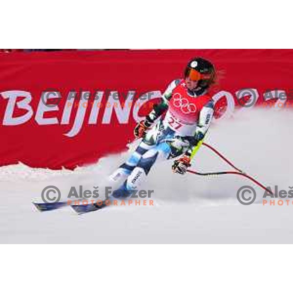 Marusa Ferk (SLO) skiing in Women\'s Super G in Yanging National Alpine Centre, Beijing 2022 Winter Olympic Games, China on February 11, 2022