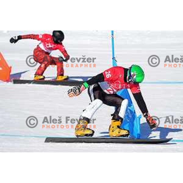 Rok Marguc (SLO) competes in Men\'s Snowboard Parallel Giant Slalom in Zhangjiakou Genting Snow Park, Beijing 2022 Winter Olympic Games, China on February 8, 2022