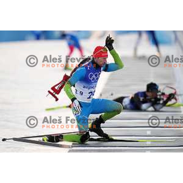 Jakov Fak (SLO) competes in Men’s Biathlon Sprint 10 km in Zhnagjiakou at Beijing 2022 Winter Olympic Games, China on February 12, 2022