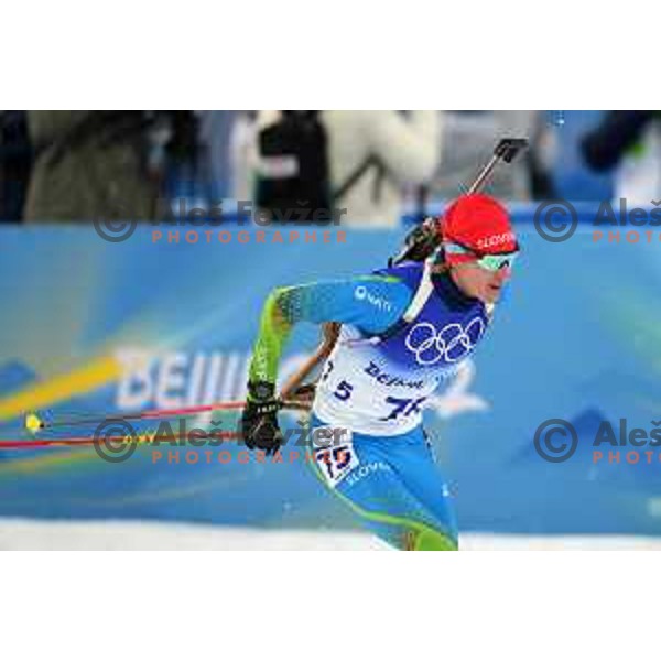 Lovro Planko (SLO) competes in Men’s Biathlon Sprint 10 km in Zhnagjiakou at Beijing 2022 Winter Olympic Games, China on February 12, 2022