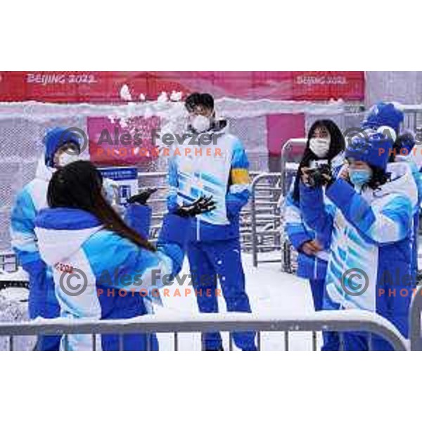 Weather delay at Men\'s Giant slalom in Yanging National Alpine Centre, Beijing 2022 Winter Olympic Games, China on February 13, 2022