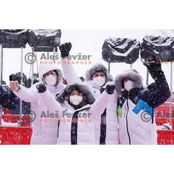 Zan Kranjec(SLO), Olympic silver medalist in Men\'s Giant slalom in Yanging National Alpine Centre, Beijing 2022 Winter Olympic Games, China on February 13, 2022