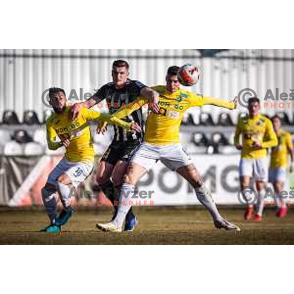 Nardin Mulahusejnovic in action during Prva liga Telemach football match between NS Mura and Bravo in Fazanerija, Murska Sobota, Slovenia on February 13, 2022. Photo: Jure Banfi/www.alesfevzer.com