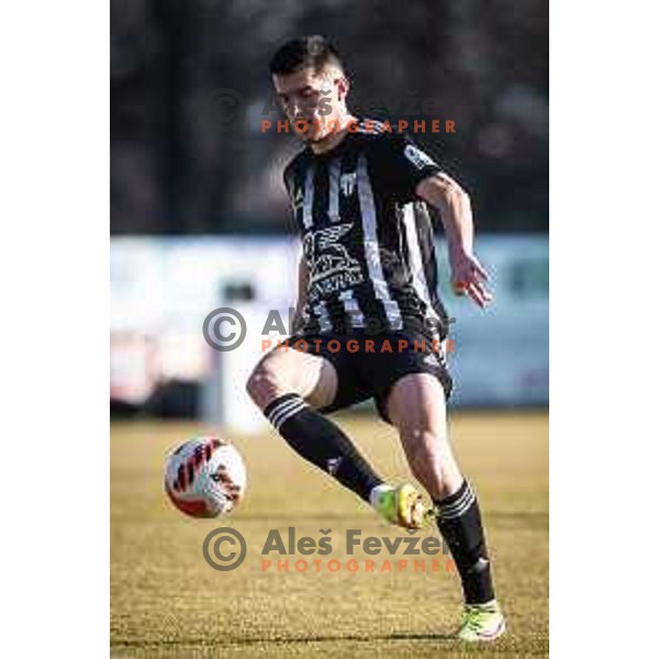 Mirlind Daku in action during Prva liga Telemach football match between NS Mura and Bravo in Fazanerija, Murska Sobota, Slovenia on February 13, 2022. Photo: Jure Banfi/www.alesfevzer.com