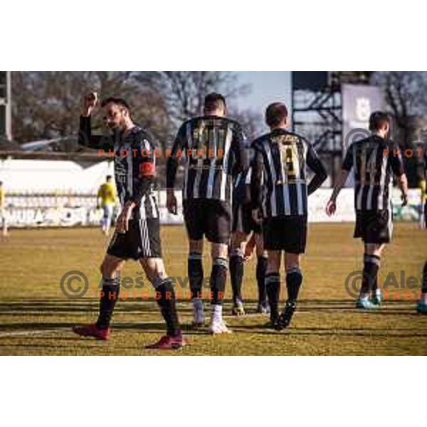 in action during Prva liga Telemach football match between NS Mura and Bravo in Fazanerija, Murska Sobota, Slovenia on February 13, 2022. Photo: Jure Banfi/www.alesfevzer.com