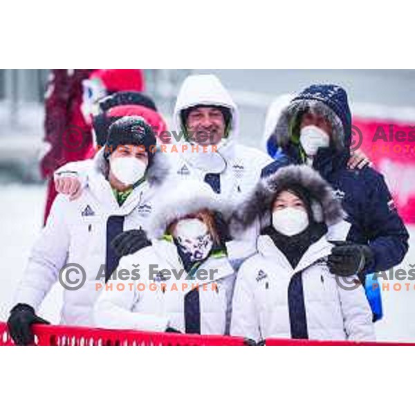 Zan Kranjec (SLO), Olympic silver medalist in Men\'s Giant slalom in Yanging National Alpine Centre, Beijing 2022 Winter Olympic Games, China on February 13, 2022