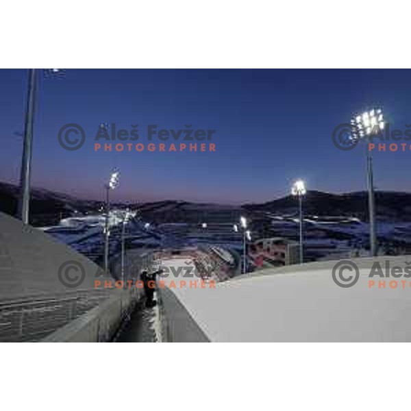 Ski Jumping Men’s Team Competition in Zhangjiakou venue of Beijing 2022 Winter Olympic Games, China on February 14, 2022