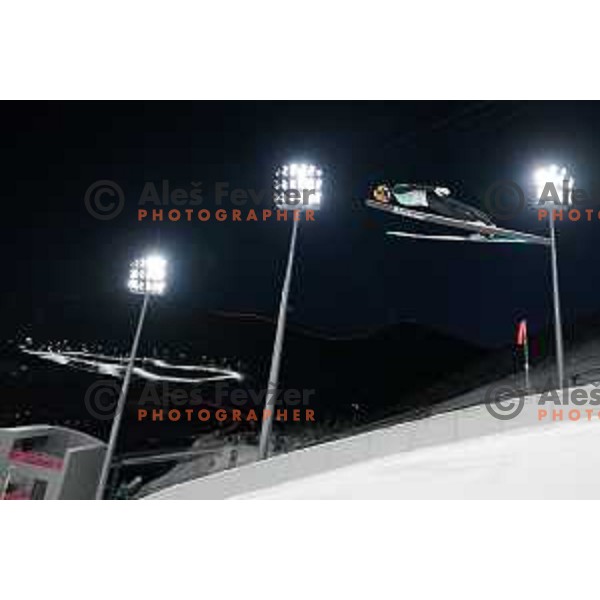 Cene Prevc (SLO) at Ski Jumping Men’s Team Competition in Zhangjiakou venue of Beijing 2022 Winter Olympic Games, China on February 14, 2022 