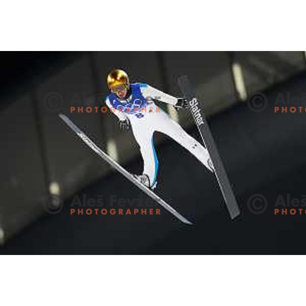 Peter Prevc (SLO) at Ski Jumping Men’s Team Competition in Zhangjiakou venue of Beijing 2022 Winter Olympic Games, China on February 14, 2022 