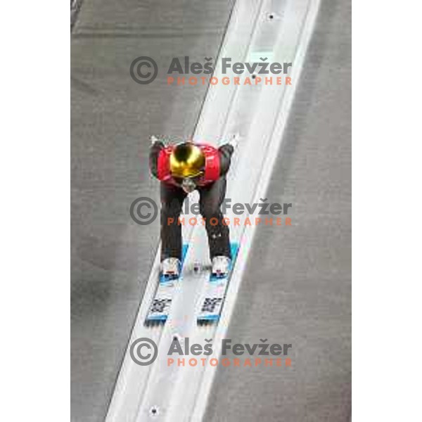Lovro Kos (SLO) at Ski Jumping Men’s Team Competition in Zhangjiakou venue of Beijing 2022 Winter Olympic Games, China on February 14, 2022