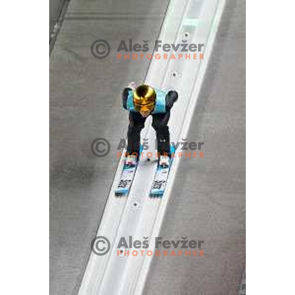 Cene Prevc (SLO) at Ski Jumping Men’s Team Competition in Zhangjiakou venue of Beijing 2022 Winter Olympic Games, China on February 14, 2022