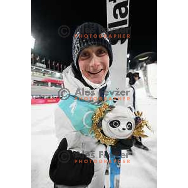 Cene Prevc at Ski Jumping Men’s Team Competition in Zhangjiakou venue of Beijing 2022 Winter Olympic Games, China on February 14, 2022