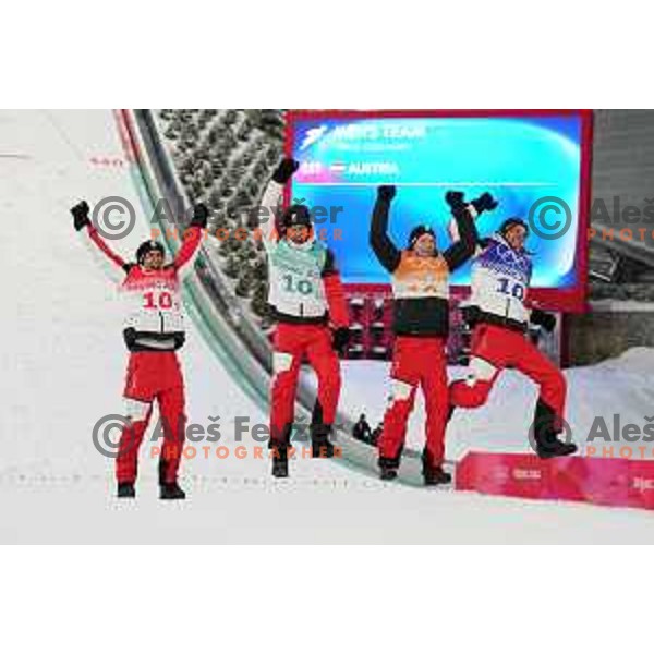 Ski Jumping Men’s Team Competition in Zhangjiakou venue of Beijing 2022 Winter Olympic Games, China on February 14, 2022