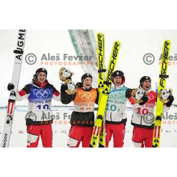 Ski Jumping Men’s Team Competition in Zhangjiakou venue of Beijing 2022 Winter Olympic Games, China on February 14, 2022