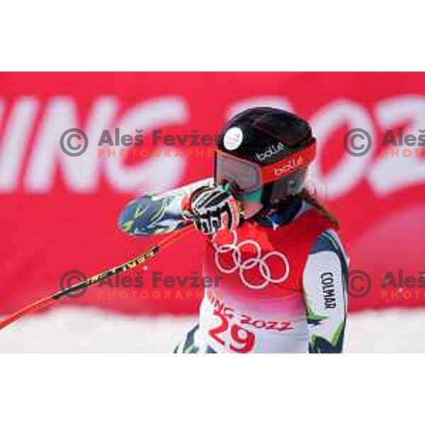 Marusa Ferk (SLO) competes in Women’s Downhill in Yanging National Alpine Centre, Beijing 2022 Winter Olympic Games, China on February 15, 2022