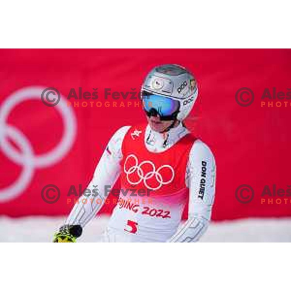 Ester Ledecka (CZE) competes in Women’s Downhill in Yanging National Alpine Centre, Beijing 2022 Winter Olympic Games, China on February 15, 2022