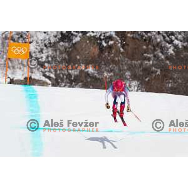 Mikaela Shiffrin (USA) competes in Women’s Downhill in Yanging National Alpine Centre, Beijing 2022 Winter Olympic Games, China on February 15, 2022