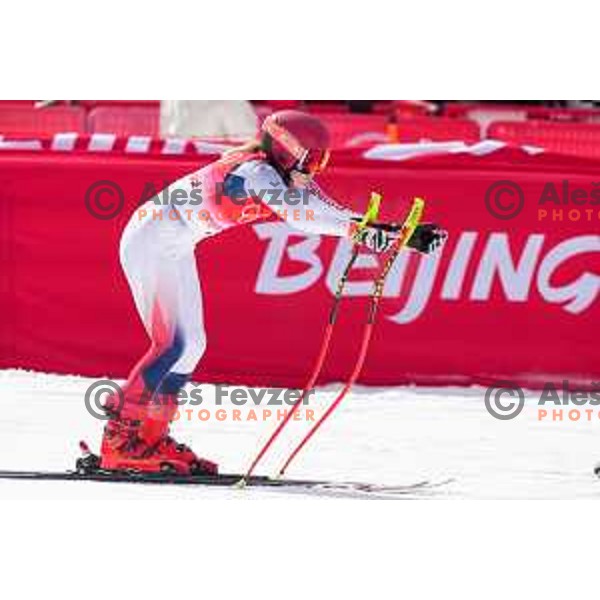 Mikaela Shiffrin (USA) competes in Women’s Downhill in Yanging National Alpine Centre, Beijing 2022 Winter Olympic Games, China on February 15, 2022
