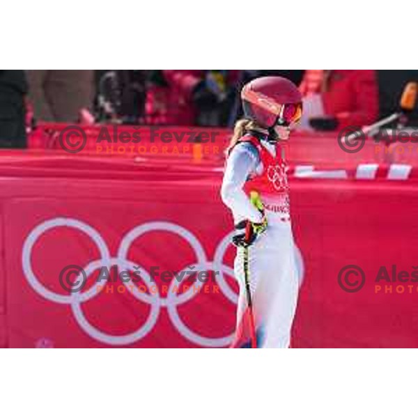 Mikaela Shiffrin (USA) competes in Women’s Downhill in Yanging National Alpine Centre, Beijing 2022 Winter Olympic Games, China on February 15, 2022