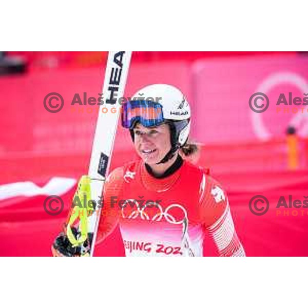 Corinna Suter (SUI) competes in Women’s Downhill in Yanging National Alpine Centre, Beijing 2022 Winter Olympic Games, China on February 15, 2022