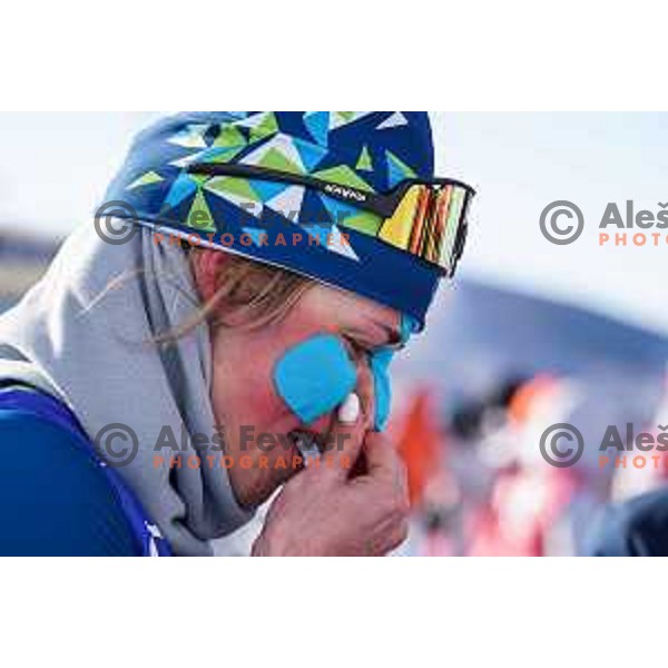 Anamarija Lampic (SLO) after Women\'s Cross Country Team Sprint Classic in Zhangjiakou venue of Beijing 2022 Winter Olympic Games, China on February 16, 2022