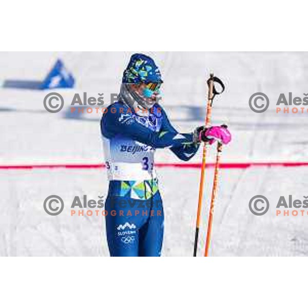 Anamarija Lampic (SLO) competes in Women\'s Cross Country Team Sprint Classic in Zhangjiakou venue of Beijing 2022 Winter Olympic Games, China on February 16, 2022
