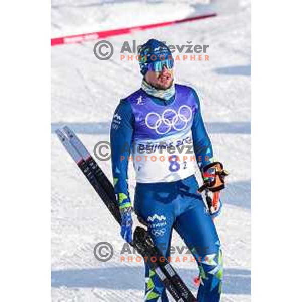 Miha Simenc (SLO) competes in Men\'s Cross Country Team Sprint Classic in Zhangjiakou venue of Beijing 2022 Winter Olympic Games, China on February 16, 2022