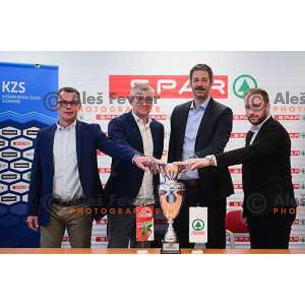 Press conference before there Final of Spar Cup in Ljubljana, Sloveina on February 16, 2022