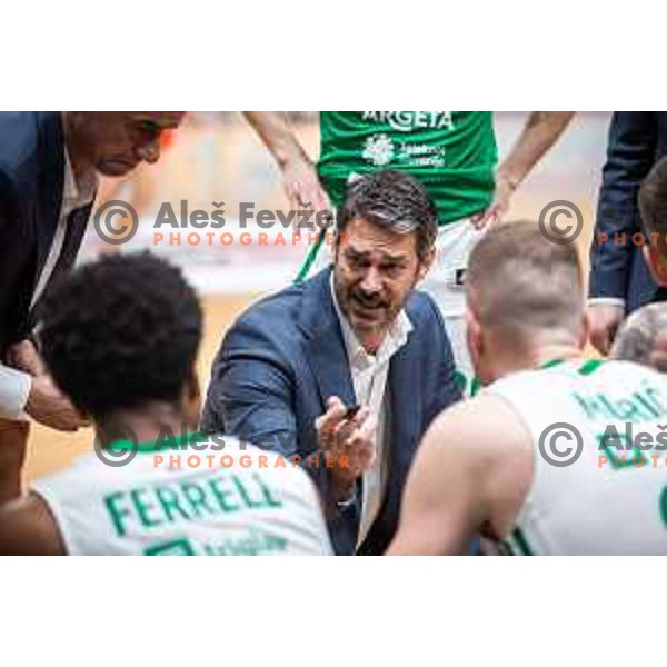 Jurica Golemac during semi-final of Spar Cup basketball match between Cedevita Olimpija and Krka in Kodeljevo Hall, Ljubljana, Slovenia on February 17, 2022