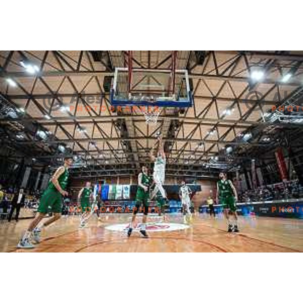 Zoran Dragic in action during semi-final of Spar Cup basketball match between Cedevita Olimpija and Krka in Kodeljevo Hall, Ljubljana, Slovenia on February 17, 2022